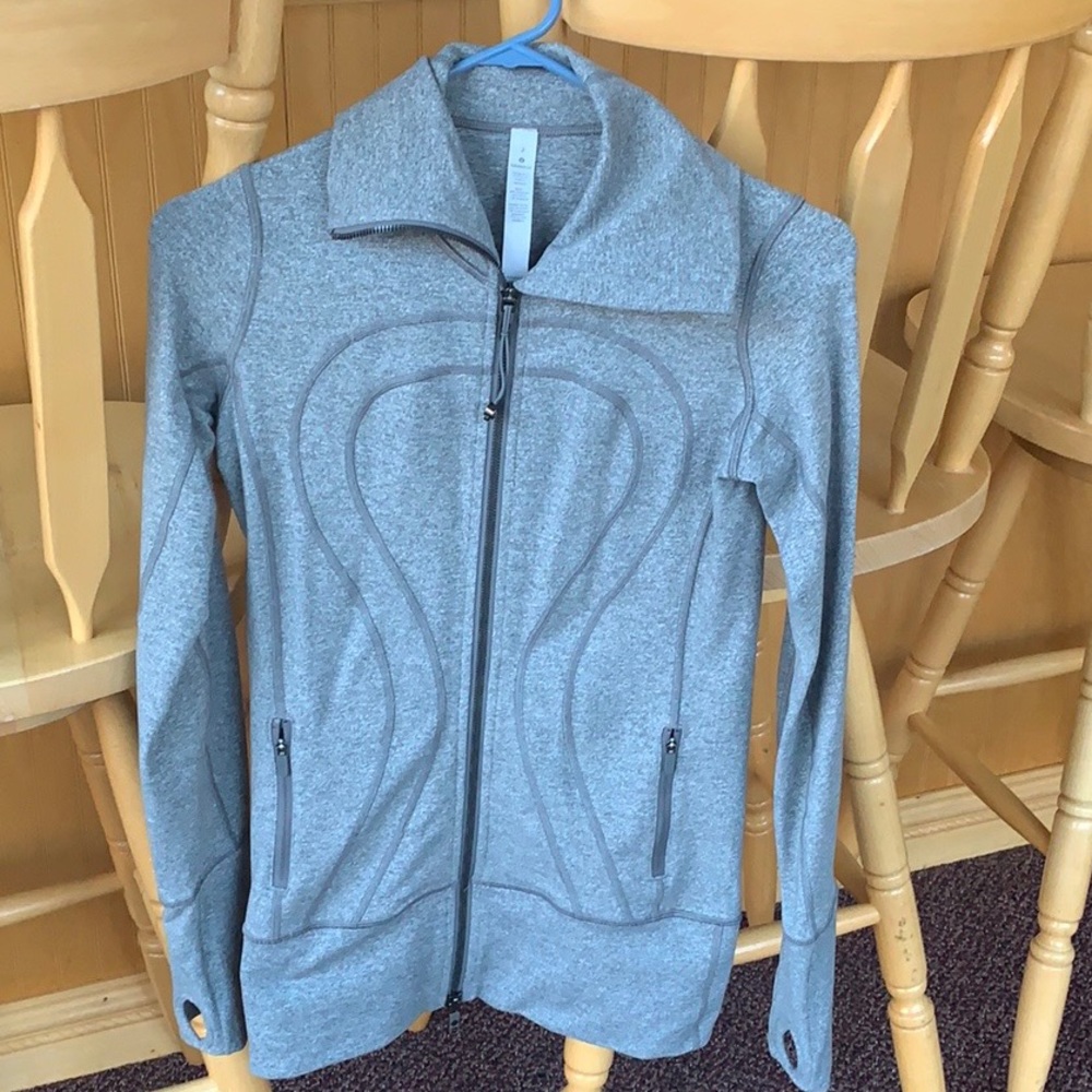 Grey Lulu Lemon zip up